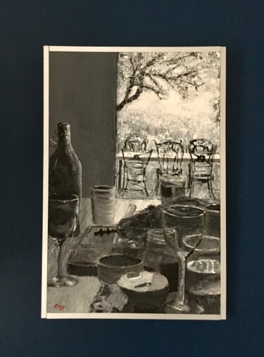 Painting titled "Une nature morte ?…" by Franck Maury (Bellovaci), Original Artwork, Acrylic