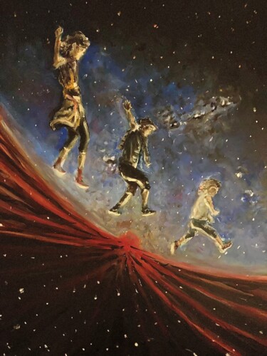 Pintura titulada "Space Oddity" por Franck Maury (Bellovaci), Obra de arte original, Acrílico