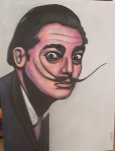 Painting titled "DALI" by Franck Poinsenet, Original Artwork, Acrylic