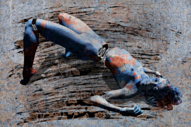Arts numériques intitulée "La poupée cassée" par Franck Rozet, Œuvre d'art originale, Photo montage Monté sur Aluminium