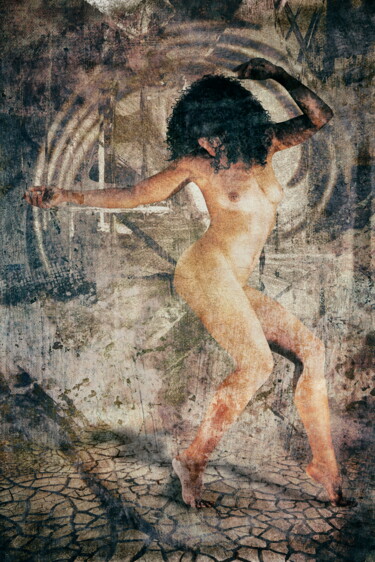 Digital Arts titled "Danse pour moi" by Franck Rozet, Original Artwork, Digital Painting Mounted on Aluminium