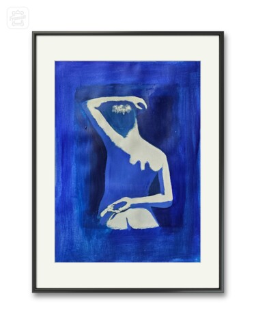 Pintura titulada "Serie bleu" por Franck Rozet, Obra de arte original, Acrílico Montado en Bastidor de camilla de madera