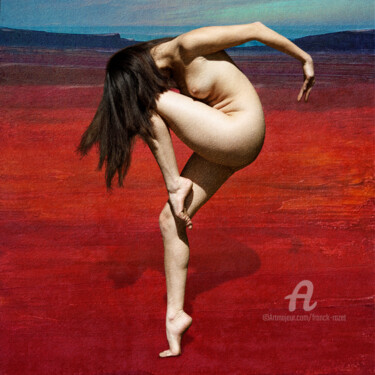 Digital Arts titled "La danseuse des ter…" by Franck Rozet, Original Artwork, Digital Painting Mounted on Aluminium