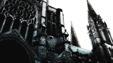 Fotografia intitulada "Cathédrale de chart…" por Franck Sanyas, Obras de arte originais, Fotografia digital