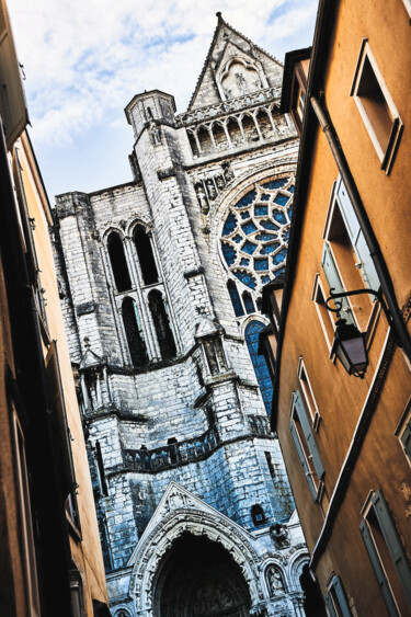 Fotografia intitolato "cathédrale de chart…" da Franck Sanyas, Opera d'arte originale, Fotografia digitale
