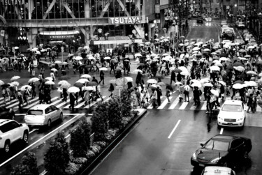 Fotografie getiteld "carrefour Shibuya" door Franck Sanz, Origineel Kunstwerk, Niet gemanipuleerde fotografie
