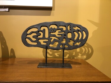 Skulptur mit dem Titel "Prophetic Tables" von Franck Scala, Original-Kunstwerk, Keramik