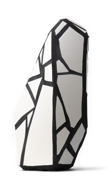 「Monolithe Mosaïque…」というタイトルの彫刻 Franck Scalaによって, オリジナルのアートワーク, モザイク