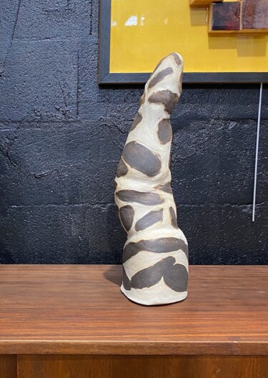 Sculpture intitulée "Snake Leopard" par Franck Scala, Œuvre d'art originale, Céramique