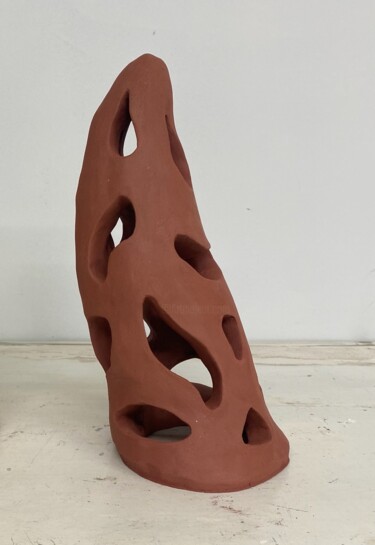 Sculpture titled "Aloe Rossa 2" by Franck Scala, Original Artwork, Ceramics