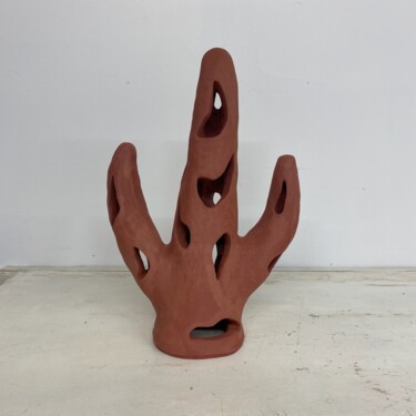 Sculptuur getiteld "Aloe Cacte" door Franck Scala, Origineel Kunstwerk, Keramiek