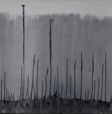 Malerei mit dem Titel "Derrnière trace de…" von Franck Simon, Original-Kunstwerk, Acryl