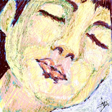Arts numériques intitulée "la-belle-endormie.j…" par Franck Vidal, Œuvre d'art originale, Peinture numérique