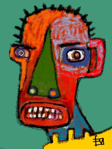 Digitale Kunst mit dem Titel "souriez-svp.jpg" von Franck Vidal, Original-Kunstwerk, Digitale Malerei