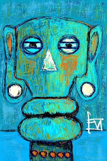 Digitale Kunst mit dem Titel "bas-les-masques-2.j…" von Franck Vidal, Original-Kunstwerk, Digitale Malerei