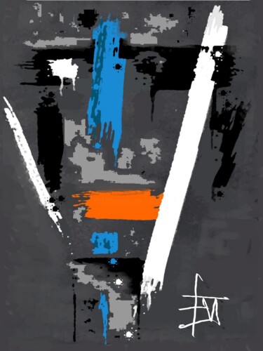 Arts numériques intitulée "abs-ent.jpg" par Franck Vidal, Œuvre d'art originale, Peinture numérique