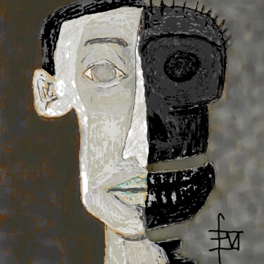 Digital Arts titled "ombre-(très)-agée.j…" by Franck Vidal, Original Artwork, Digital Painting