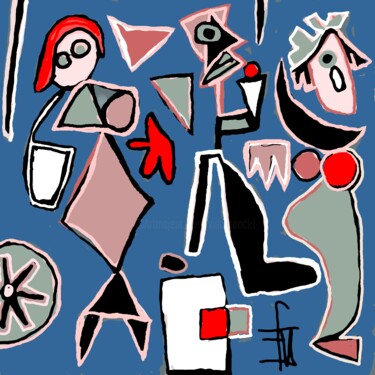 Arte digitale intitolato "black friday" da Franck Vidal, Opera d'arte originale, Pittura digitale