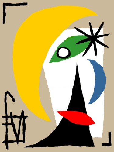 数字艺术 标题为“visage de femme” 由Franck Vidal, 原创艺术品, 数字油画