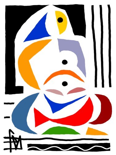 数字艺术 标题为“la mauresque au ham…” 由Franck Vidal, 原创艺术品, 数字油画