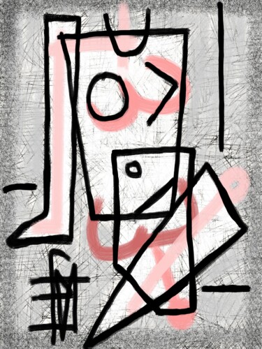 Digitale Kunst mit dem Titel "N19b" von Franck Vidal, Original-Kunstwerk, Digitale Malerei