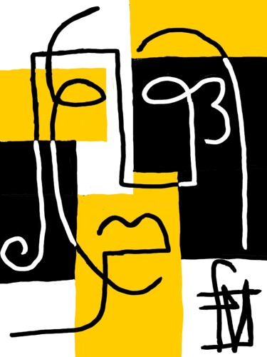 Digitale Kunst mit dem Titel "GTB" von Franck Vidal, Original-Kunstwerk, Digitale Malerei