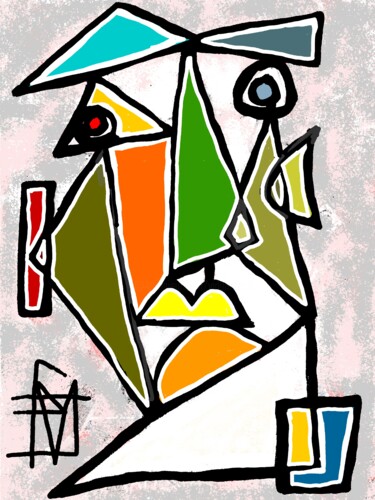 Digitale Kunst mit dem Titel "GTc" von Franck Vidal, Original-Kunstwerk, Digitale Malerei