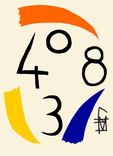 Digitale Kunst mit dem Titel "3408" von Franck Vidal, Original-Kunstwerk, Digitale Malerei