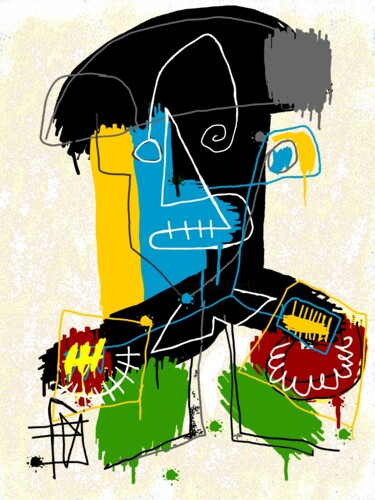 Grafika cyfrowa / sztuka generowana cyfrowo zatytułowany „Matador” autorstwa Franck Vidal, Oryginalna praca, Malarstwo cyfro…