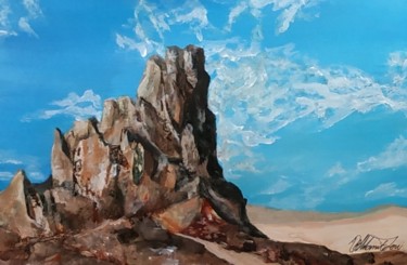 Painting titled "Dry stone" by Shlomit Levi, Original Artwork, Acrylic