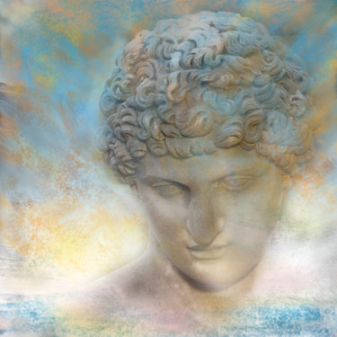 Digitale Kunst mit dem Titel "Antinous 1/10" von Franck Brizzi, Original-Kunstwerk, Digitale Malerei