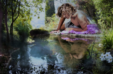 Photographie intitulée "Narcisse 2/10" par Franck Brizzi, Œuvre d'art originale, Photographie manipulée
