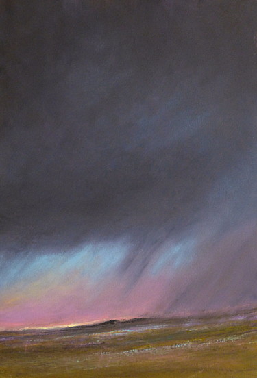 Peinture intitulée "Little Horizon #8" par Franck Gervaise, Œuvre d'art originale, Pastel