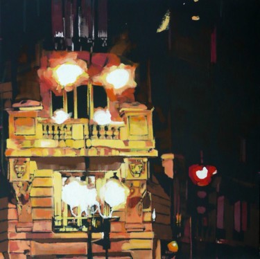 Painting titled "Krümelmonster Straße" by Franck Le Boulicaut, Original Artwork, Acrylic