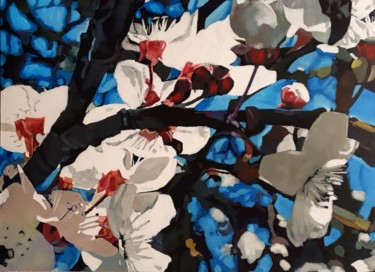 Pavasaris II Peinture intitulée "Pavasaris II" par Franck Le Boulicaut, Œuvre d'art originale, Acrylique