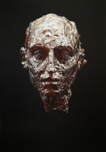 Pintura intitulada "Bronze" por Franck Le Boulicaut, Obras de arte originais, Pastel