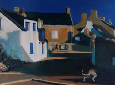 Painting titled "Le chien" by Franck Le Boulicaut, Original Artwork