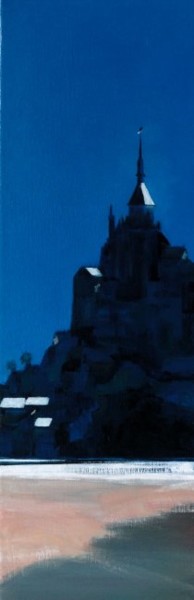 Painting titled "Mont St Michel" by Franck Le Boulicaut, Original Artwork