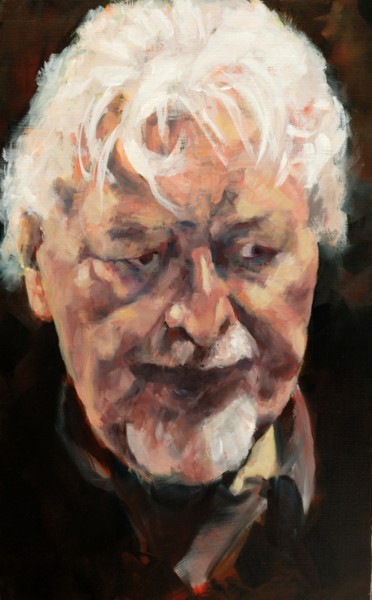 Painting titled "Portrait Barrie W." by Franck Le Boulicaut, Original Artwork, Oil