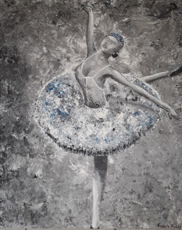 Painting titled "La danseuse étoile" by Franck Volay, Original Artwork, Acrylic