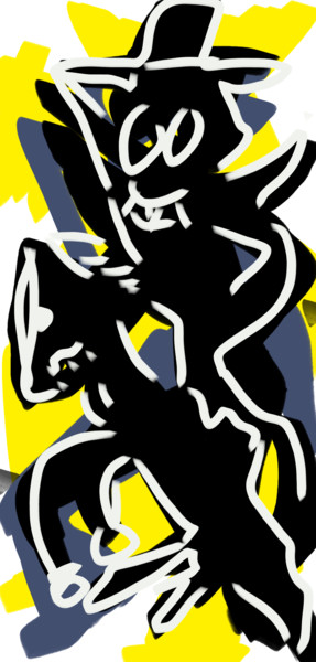 Arte digitale intitolato "Zorro1" da Franck Werner, Opera d'arte originale, Pittura digitale