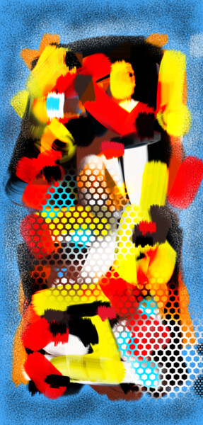 Arte digital titulada "Block légo2" por Franck Werner, Obra de arte original, Pintura Digital