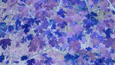 Фотография под названием "automne bleu 5" - Franck Werner, Подлинное произведение искусства, Манипулированная фотография