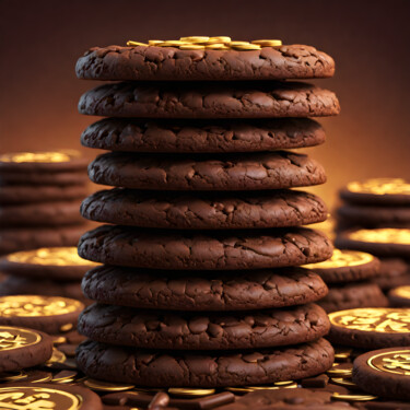 Digital Arts titled "Tours de Biscuits" by Francky Xv Wolff, Original Artwork, AI generated image