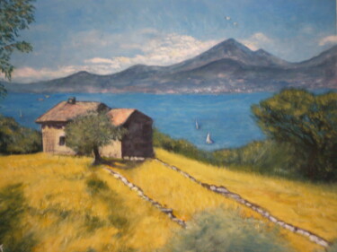 Painting titled "Vendo paradiso..." by Franco Forante, Original Artwork, Acrylic