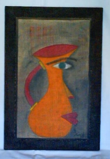 Pittura intitolato "brocca parlante" da Franco Nonnis, Opera d'arte originale, Olio
