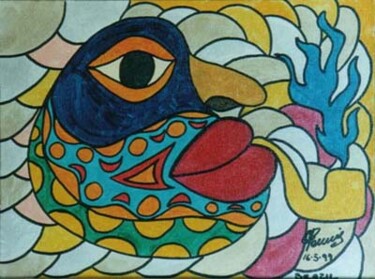 Pittura intitolato "brazil" da Franco Nonnis, Opera d'arte originale, Olio