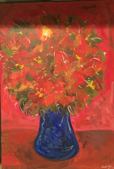 Painting titled "Flores de plomo" by Franco Borgogno, Original Artwork, Acrylic
