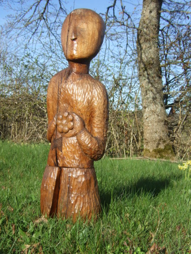 Скульптура под названием "étude-bois-1.jpg" - Pierrick, Подлинное произведение искусства, Дерево