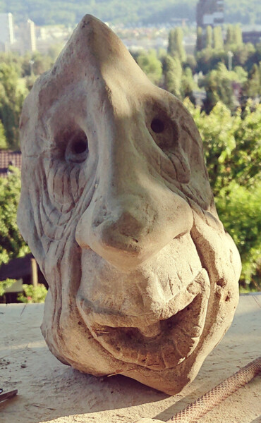 雕塑 标题为“gargouille” 由François Chevalier, 原创艺术品, 石